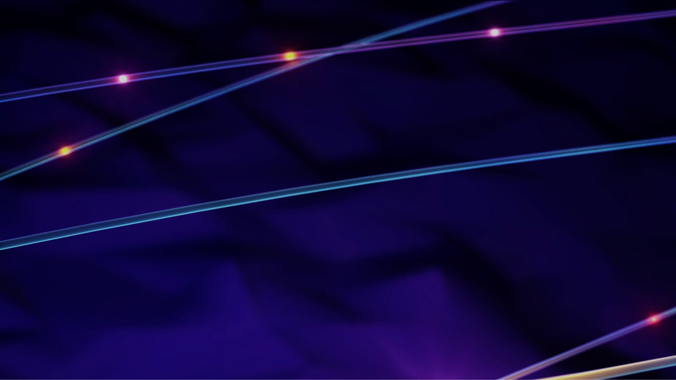 Lichtspur-Visualisierung in Violett