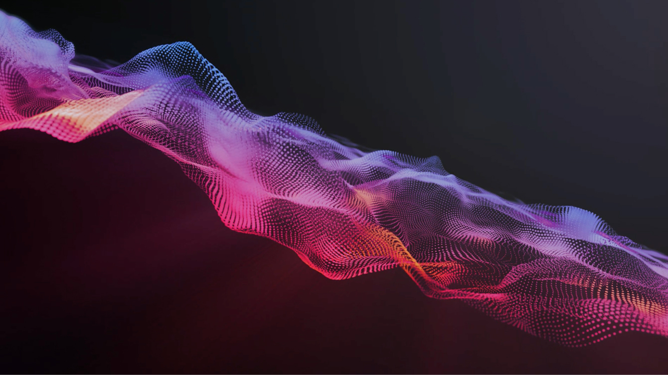 Wellen-Visualisierung in Magenta