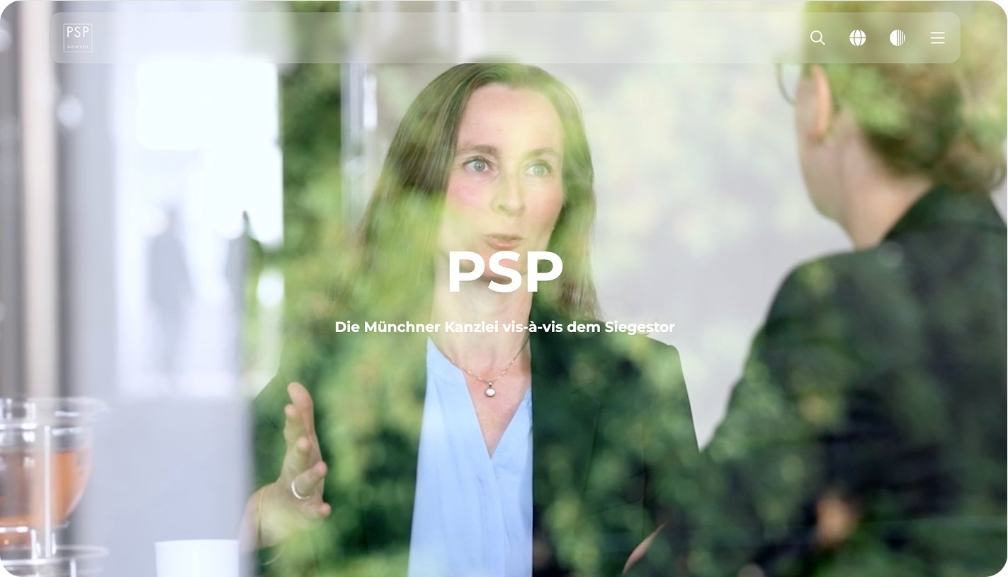 PSP - Startseite des Webauftritts